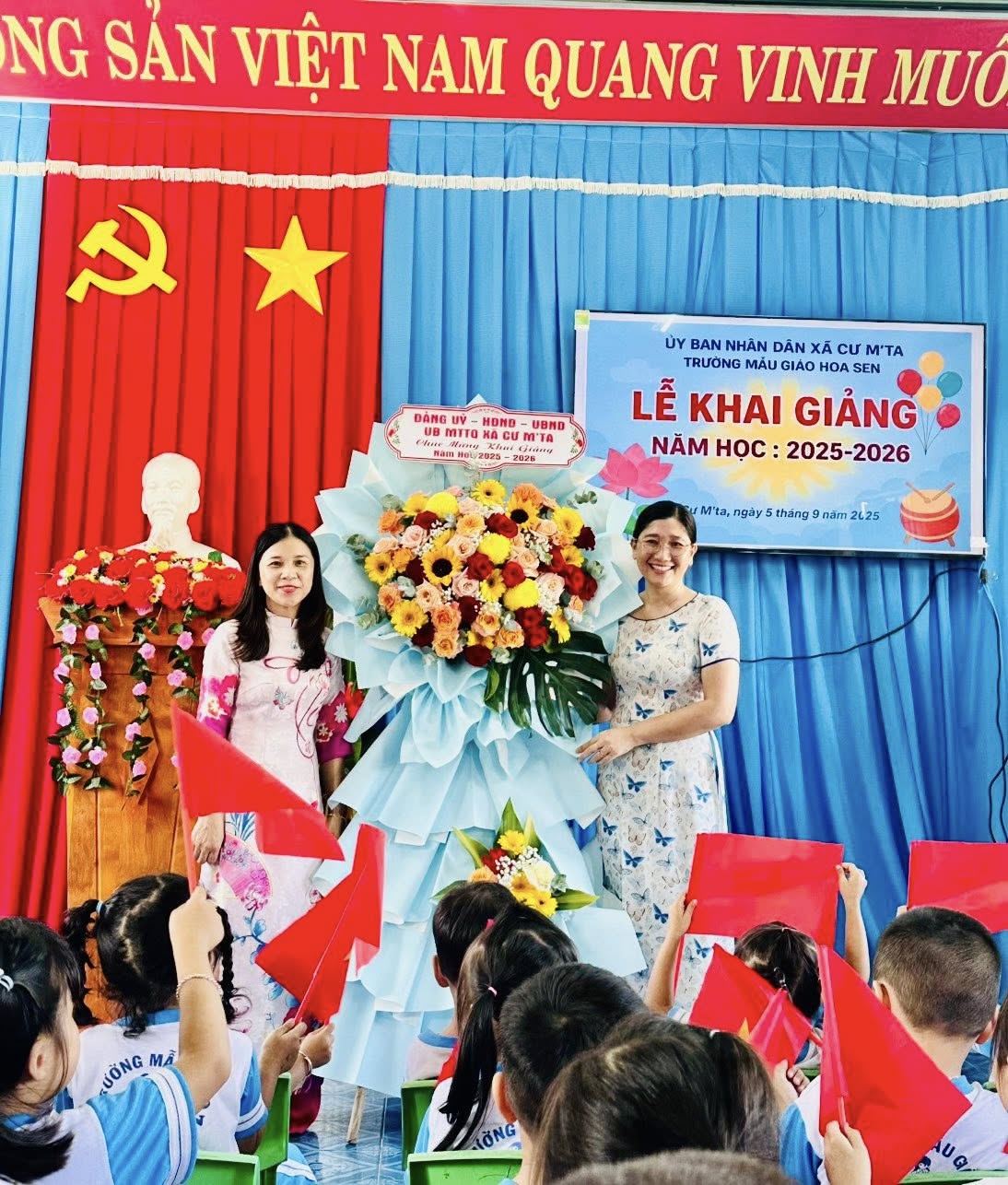 TRƯỜNG MẪU GIÁO HOA SEN TỔ CHỨC LỄ KHAI GIẢNG NĂM HỌC 2025 – 2026